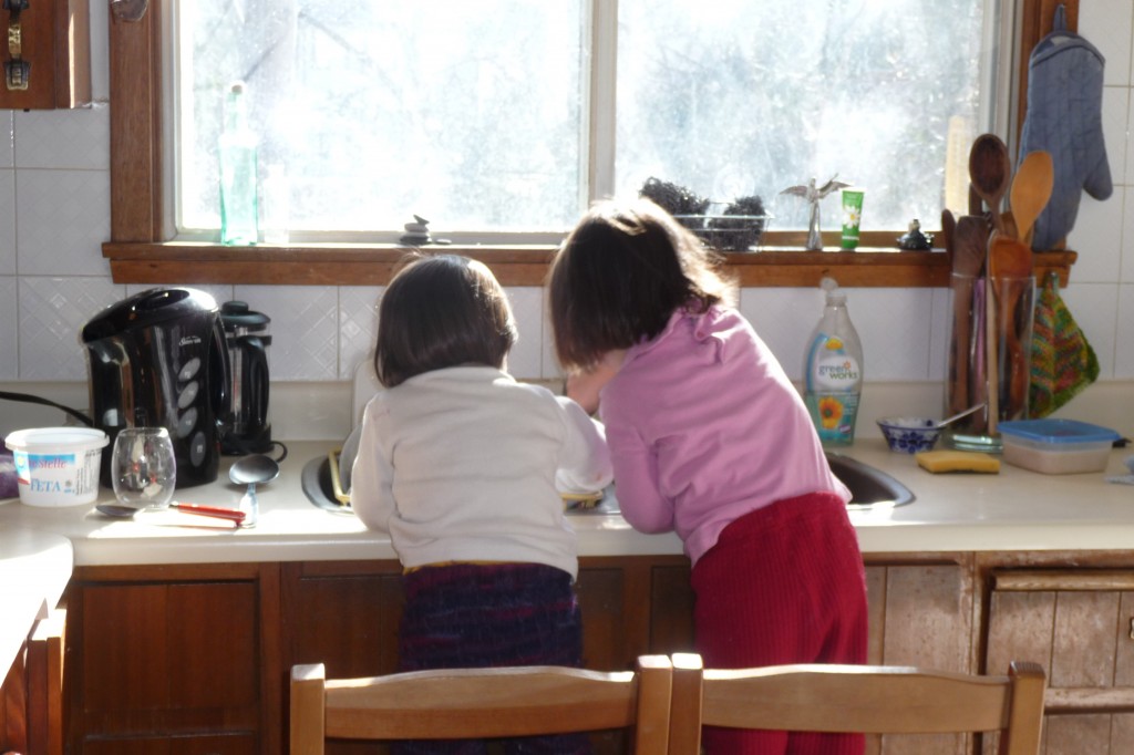 washing up