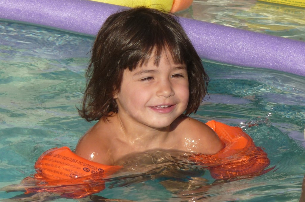 in the water
