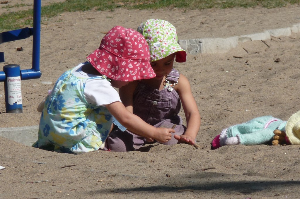 playing together