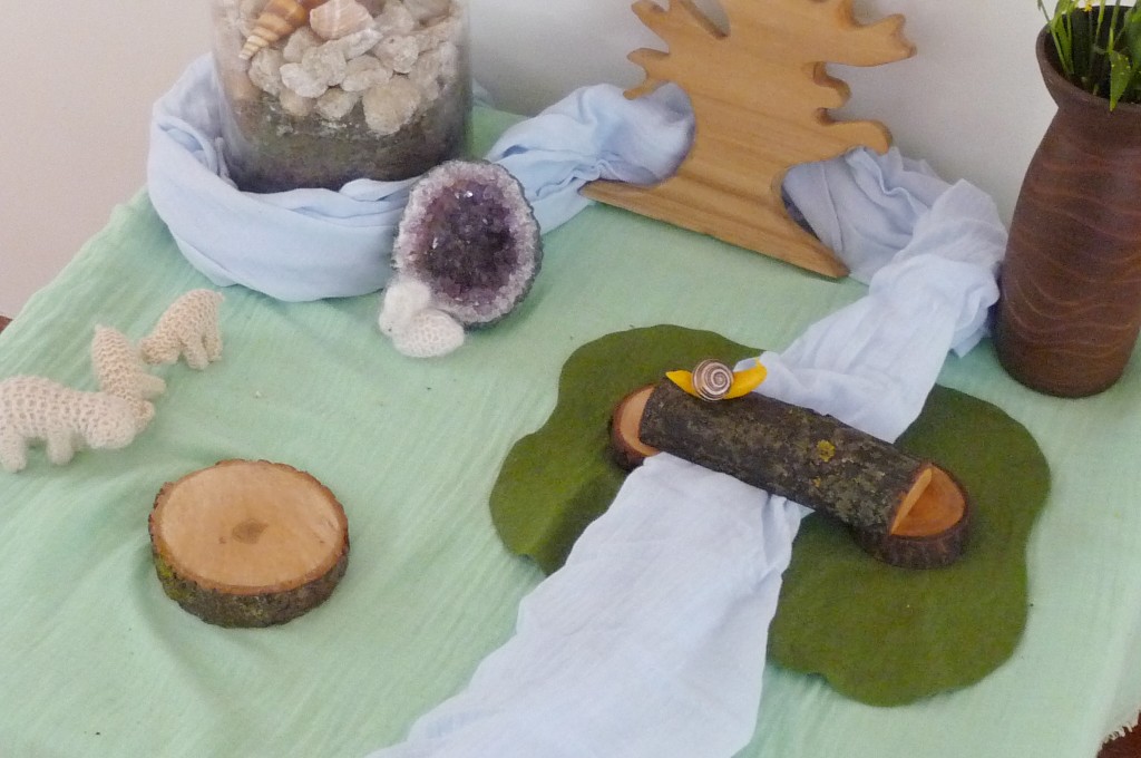 spring nature table - creek