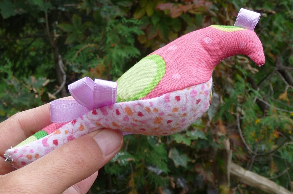 pink bird outdoors