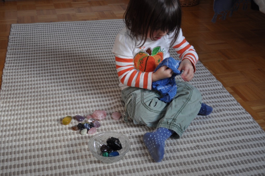 dusting the stones