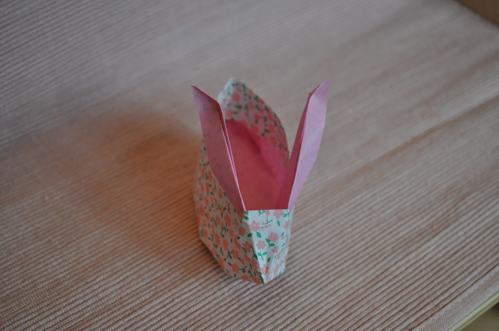 origami bunny box