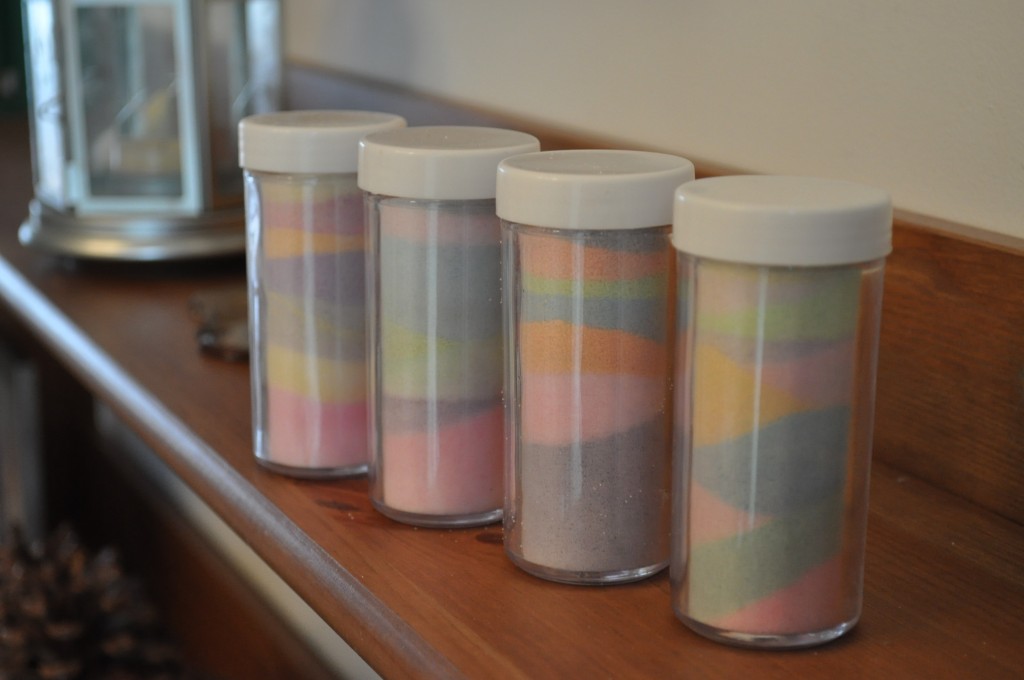 colours in jars