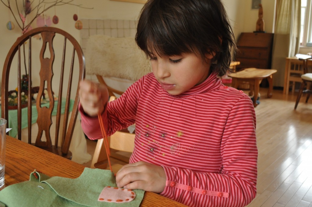 sewing the vest