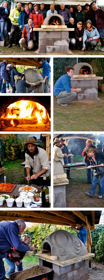 Building bread ovens at Taurus Crafts