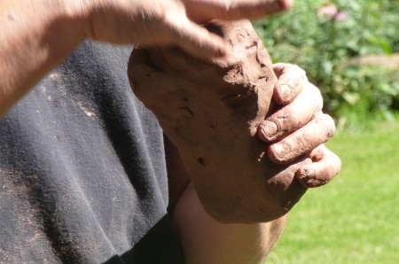 making clay bricks